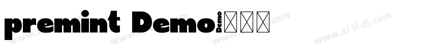 premint Demo字体转换